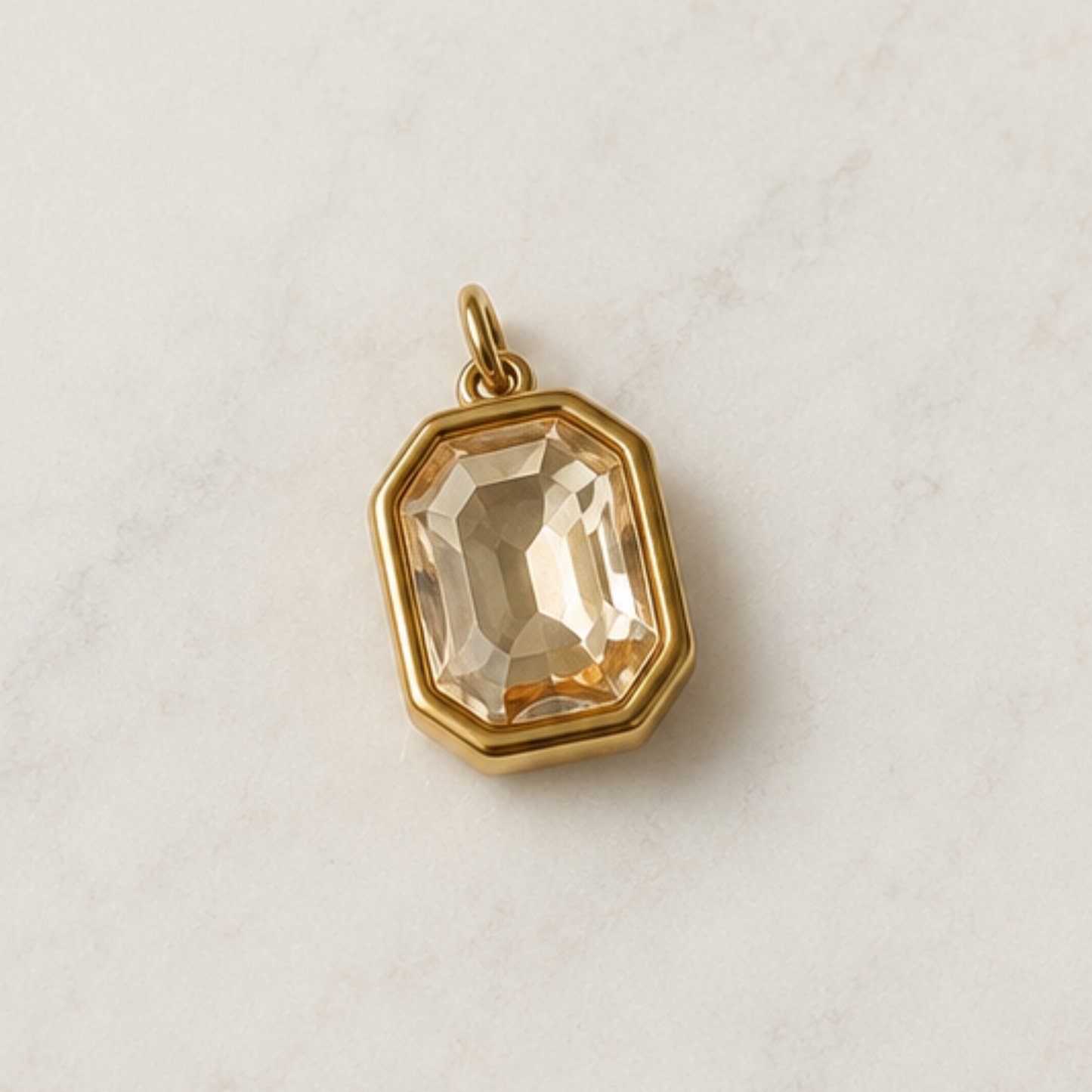 The Champagne Crystal Charm